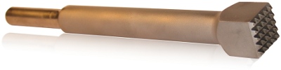Bujardas para martelo pneumático - com haste longa inteiriça - encaixe mm. 10.2 x 36