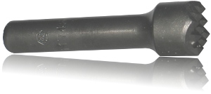Bujardas monobloco para martelo pneumático - haste cilíndrica mm. 12.5 ou 15.5 - redondas